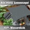 NAKIHOUSE Sun Sail, Waterproof, 2 x 4 m, Rectangular, Premium