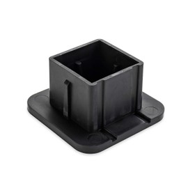 Camco Life is Better at The Campsite Hitch Receiver Cover | Protects Your Trailer Hitch Receiver from Debris, Dirt, Water and Rust | Life is Better at The Campsite Sketch Logo, Black/Silver (53410)