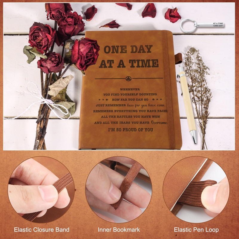 Gaillty Sobriety Gifts for Women Men Sobriety Journal Engraved Notebook