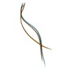 Real Feather Hair Extensions 3 Pack + Rings/Loop (Aqua Auburn)