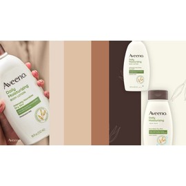 Aveeno Daily Moisturizing Body Lotion with Oat for Dry Skin, 18 fl oz