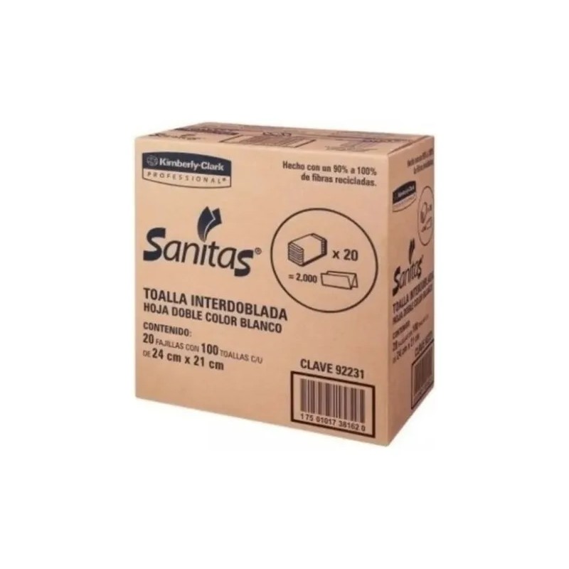 Kimberly-Clark Sanitas - Pack - 2000 - 1 - Doble