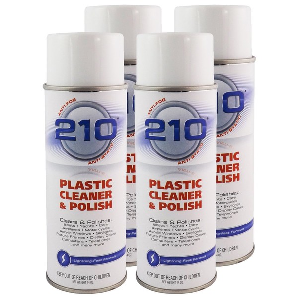 Sumner Laboratories 23304C-4PK 210 Plastic Cleaner/Polish Aerosol - 56 fl. oz., 4 Pack