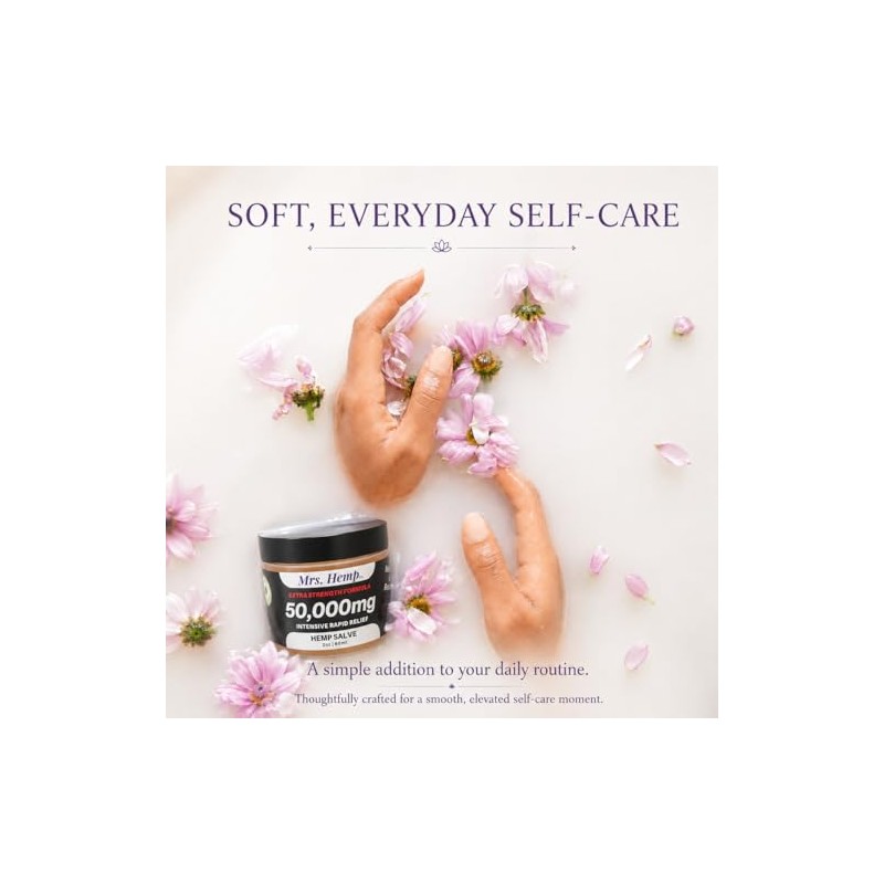 Mrs. Hemp 50,000mg Salve, Whole Body Topical Application for Hands,