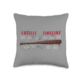 The Walking Dead Lucille's Timeline Throw Pillow