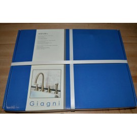 Giagni European 3-Hole Kitchen Faucet w/ Spray Satin Nickel, AKW-SNI-L