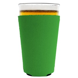 Blank Neoprene Pint Glass Coolie (1, Neon Green)