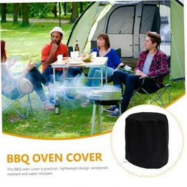BESPORTBLE Small Grill Barbecue Cover Camping Waterproof BBQ Cover Grill Protector Oxford Cloth Grill Hood Weatherproof Table c