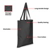 IMFAA Large 100% Cotton Canvas Reusable Shoulder/Hand Tote Shopping Bags