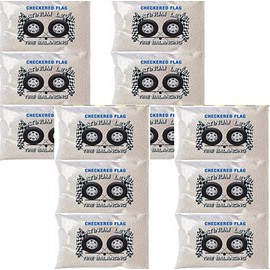 Checkered Flag Tire Balancing Beads 14oz, Case of 12-14oz Bags,168oz Total Balance Beads, for Semi Truck, Off-Road Vehicles, Tire Beads Include (12) Caps and Cores (12-14oz)