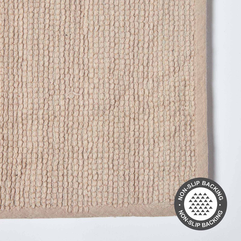 HOMESCAPES Spa Supreme Bath Mat, Stone, Very Heavy 1800 GSM,