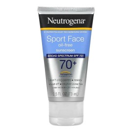 Neutrógena Bloqueador Protector Solar facial 70 SPF Sport Face - Resistente al Sudor - No comedogénico 73ml