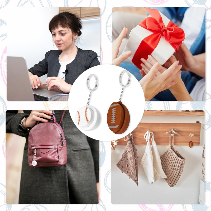 TEAONE Clicker Toys, 4 PCS Novelty Sports Keychains for Competition