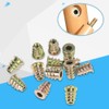 Haosie Threaded Inserts, 50PCS M5 Wood Insert, M5*13mm Insert Zinc