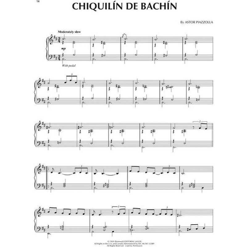 Astor Piazzolla Piano Collection