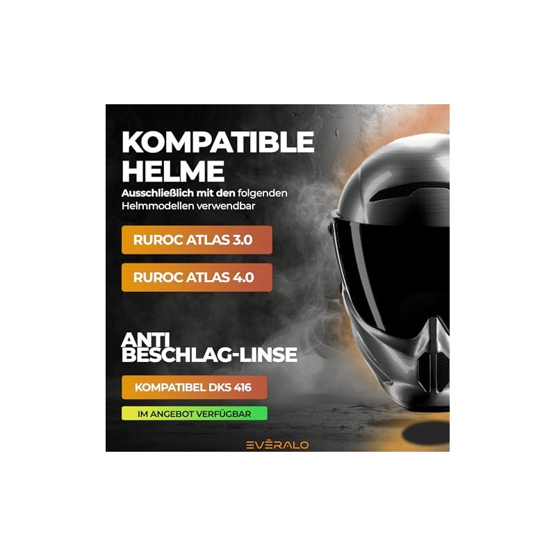 Visor Compatible with Visor Ruroc Atlas 3.0 - Atlas 4.0