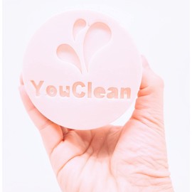 YouClean Silky Creamy Natural Cold Processed Coconut Soap - Handcrafted in California - For Face & Body - All Skin Types - 3 round bars x 7.7 oz (Coconut)