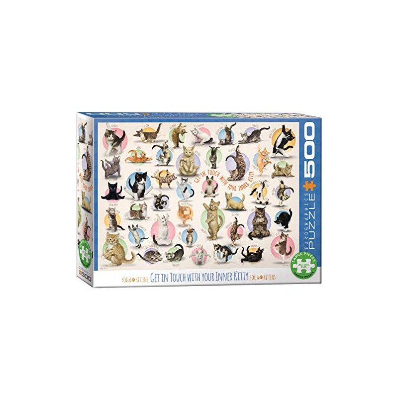 Eurographics EG65000991 Yoga Kittens Puzzle, Various, 48 x 68 cm