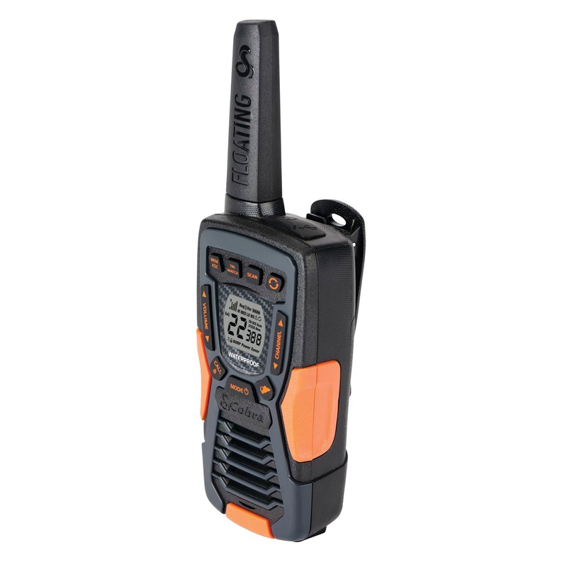 Cobra ACXT1037R FLT Floating Walkie Talkie - Waterproof, Rechargeable, Long
