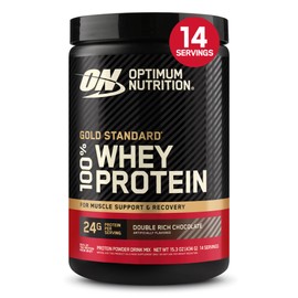 Optimum Nutrition Gold Standard 100% Whey Protein Powder, Double Rich Chocolate, 1 Pound (Pack of 1)