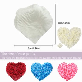 1000 Pcs Silk Pink Rose Petals for Bedroom,Romantic Artificial Rose Petals,Fake Flower Petals Fake Rose Petals Confetti for Wedding,Bath,Bed,Party, Birthday,Valentine's Day Table Decorations