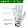 OZERO Golf Glove, Sheepskin FusiouFit, Left Hand, Breathable with Perforations