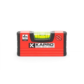 Kapro - 246 Handy Pocket Level - Features VPA Certified & Shock-Resistant Vial - With Rubber End Caps - Pocket-Sized and Compact - Aluminum Box Profile - 4”