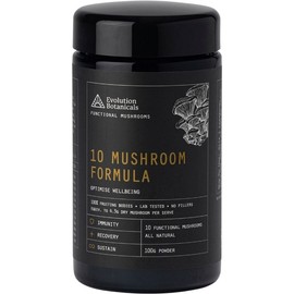 Evolution Botanicals 10 Mushroom Formula Optimise Wellbeing 100g