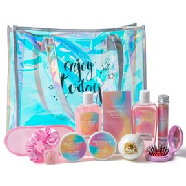 Saint Roy- Ideas de regalos de spa para el hogar para mujeresEl kit de baño para el cuerpo y el lavado con diferentes artículos de tocador es ideal