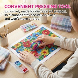 KPEBN Detachable Diamond Painting Roller, Ergonomic Art Tool - Candy Colors