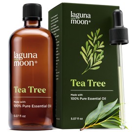 Lagunamoon Australian Tea Tree Essential Oil (150ml) - XXL Bottle with Drops for Candle Making Scents and Cleaning Products - Fragrance Oil for Aromatherapy, Relaxation, Diffusers, Yoga, Home Care