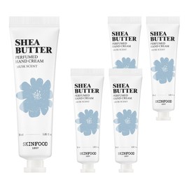 Skinfood Shea Butter Perfumed Hand Cream Musk Scent, 30ml, 5 pieces / 스킨푸드 시어버터 퍼퓸드 핸드크림 머스크향, 30ml, 5개