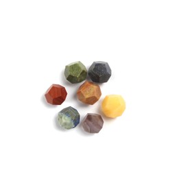 Jet International Fantastic Chakra Gemstone Dodecahedron Set Geometry Platonic Solid Sacred Air Water Earth Fire Hexagon Tetrahedron Hexahedron Icosahedron Square Octahedron Pentagon Star Merkaba