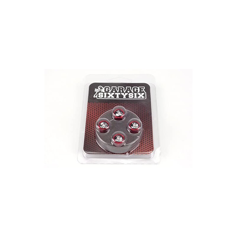 1013006 Valve Caps Skull with Bones / Set of 4