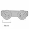 SPARES2GO Basket Drawer Runner Rail Support Wheels & Bracket for