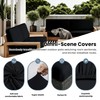 4Pcs Outdoor Cushion Covers Stretch Patio Cushion Covers Sofa Cushion
