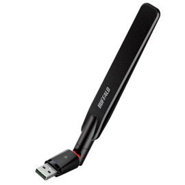Buffalo WiFi Wireless LAN Child Adapter External Antenna 866Mbps/433Mbps 11ac/n/a/g/b USB 3.2 Gen1 WPA3 WI-U3-866DHP/N