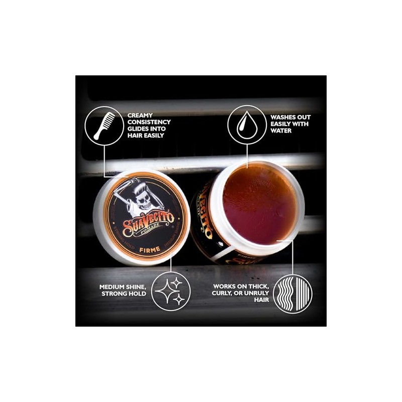Suavecito Pomade Firme (Strong) Hold 4 oz