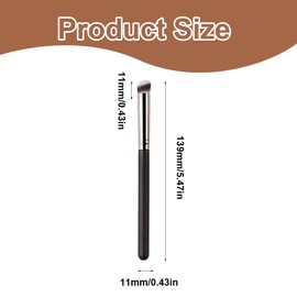 Abgeschrägter Concealer-Pinsel, 2 Stücke, präzises Auftragen des Concealers auf Augenringe oder Hautunreinheiten, Festlegen und Auftragen von flüssigen, Cremes und Puder-Kosmetika