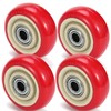 3 Inches Casters Wheels Medium Duty, 4 Packs Bearing 330LBS,
