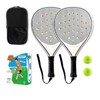 2 Pack Beach Tennis Paddles Set - ABS Surface &