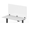 Luxor DIVCL-6030C Reclaim Acrylic Sneeze Guard Desk Divider - 60"