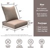 SewKer Outdoor Chair Cushion, 24x24 Deep Seat Patio Furniture Replacement