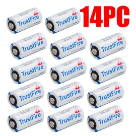 TrustFire 1-20 Pcs CR123A 123A Lithium Battery 1400mAh 3.0 V Batteries For Cameras - 14PCS