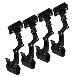 Documents Holder Foldable Adjustable Clip Copy Holder Paper Holder for Computer Monitor Canvas Typing,Artist Office Painting Supplies Accessory,Pack of 4 Flexible(Black)