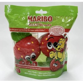 JAKKS Pacific Haribo Scented Mini Plushies BearyBerry Haribo GIANT Strawbs - Jakks Brand New