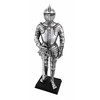 Veronese Design Silver Finish Medieval Knight in Armor Statue Figure