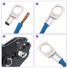 Pack of 150 Cable Lugs Terminal Plugs Tin-Plated Copper Crimping