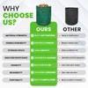 Gardenpal 3 Pack 72 Gallon Reusable Yard Waste Bag, Heavy