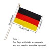 TSMD Germany Stick Flag German Small Mini Hand Held Flags,5x8